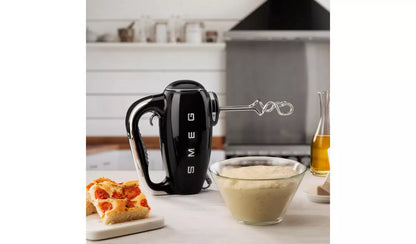 Smeg HMF01BLUK 50's Style Retro Electric Hand Mixer - Black