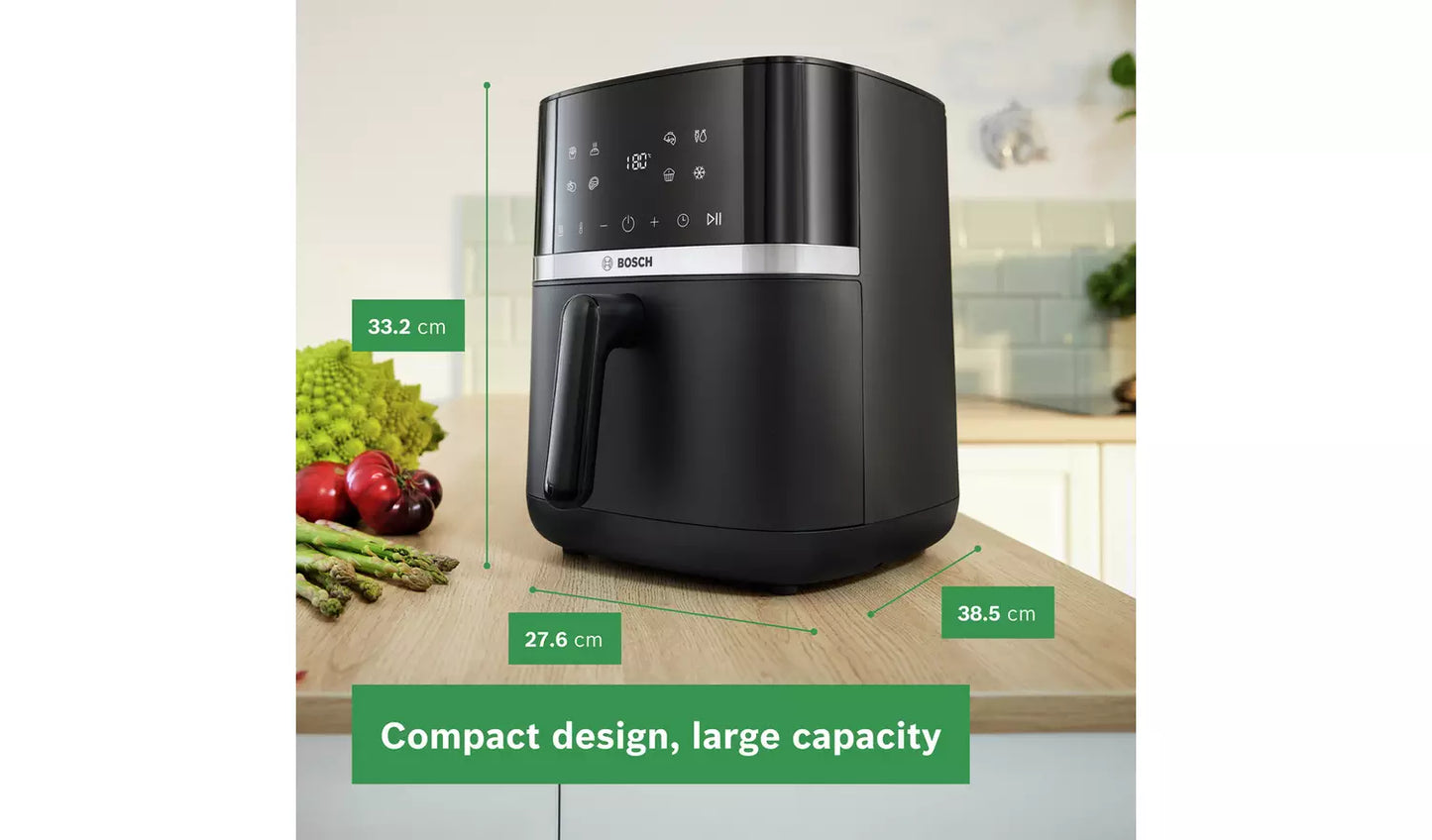 Bosch Series 4 Air Fryer 6.1L MAF462B0GB – Black