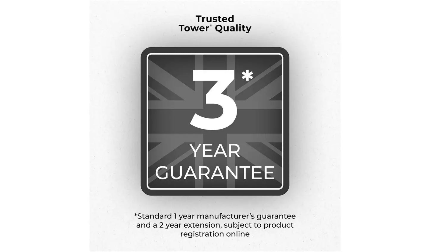 Tower T17151 Vortx Dual Basket 8L Air Fryer - Black