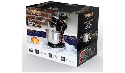 Tower T12033RG Cavaletto Stand Mixer - Black & Rose Gold
