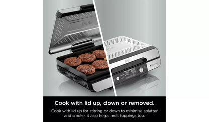 Ninja GX101UK Sizzle Pro XL Health Grill & Flat Plate
