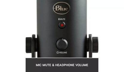Blue Yeti USB Streaming Gaming Podcast PC Microphone - Black