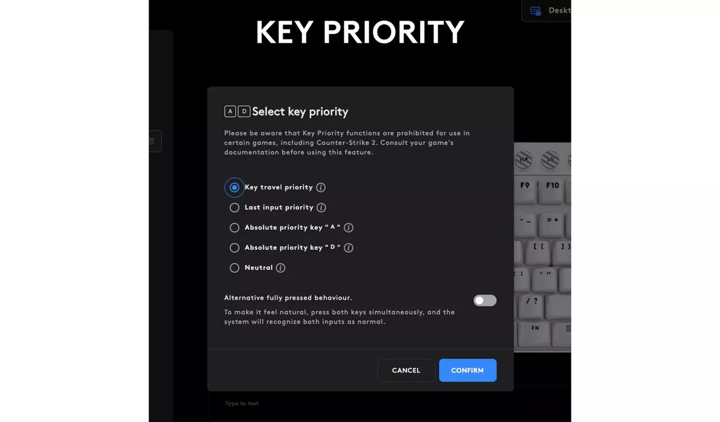Logitech Pro X TKL RAPID Wired Gaming Keyboard - Black