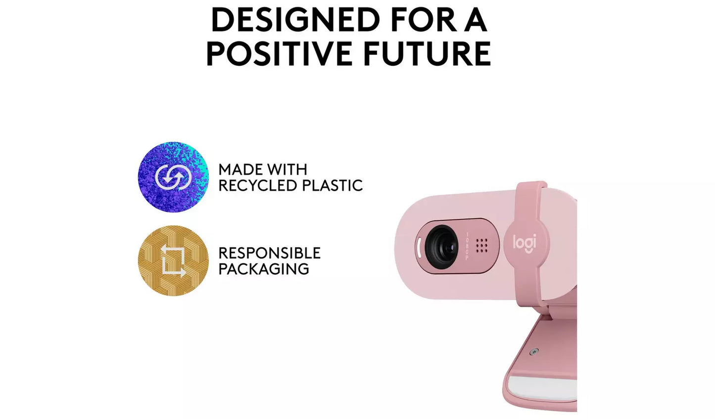 Logitech Brio 100 HD Webcam - Rose