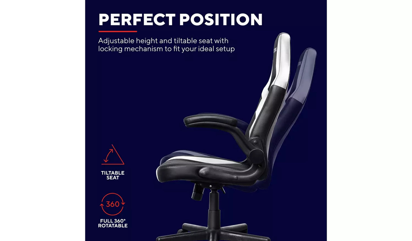 Trust GXT703 Riye Gaming Chair - White