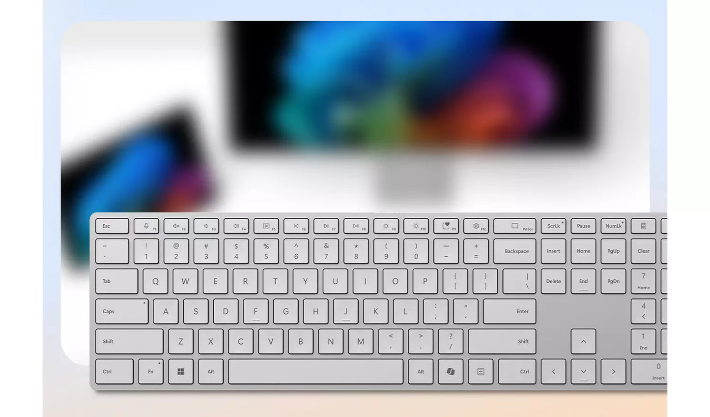 Microsoft Coalgate Surface wireless Keyboard - Grey