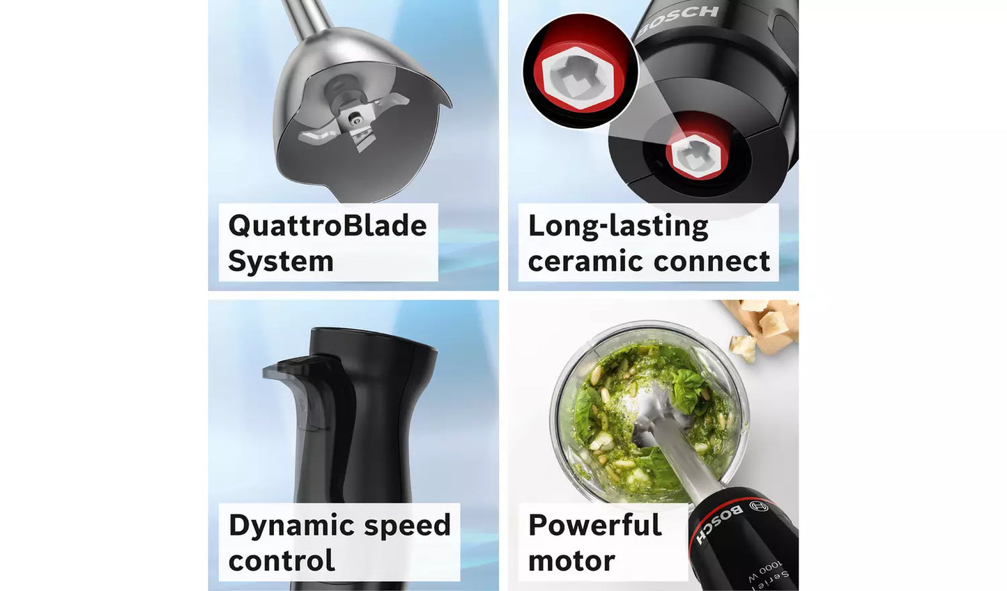 Bosch MSM4B624GB ErgoMaster 3 in 1 Hand Blender – Black