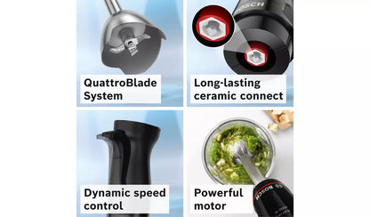 Bosch MSM4B624GB ErgoMaster 3 in 1 Hand Blender – Black