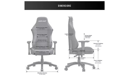 Anda Seat Luna Premium Gaming Chair - Black & Orange