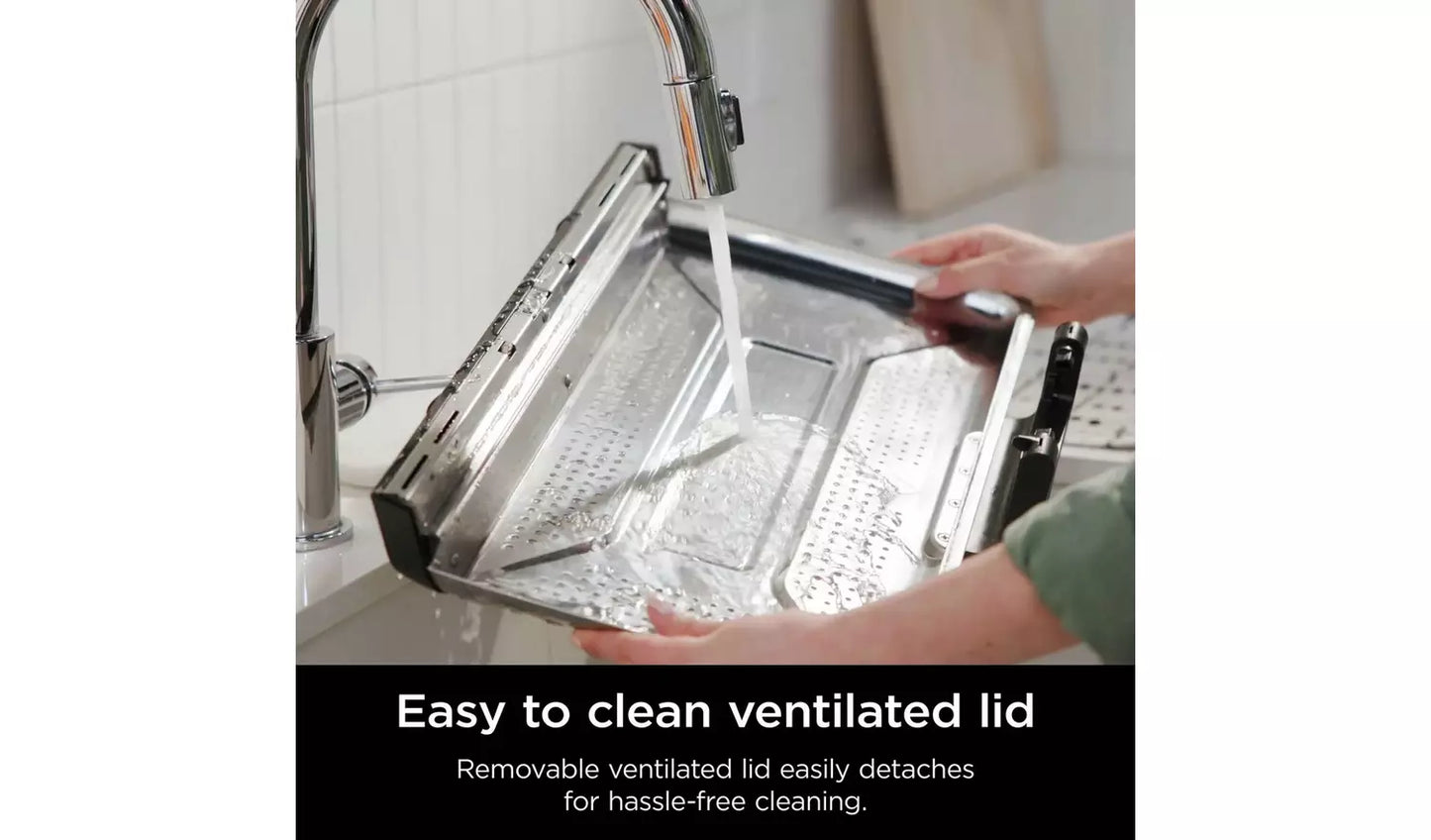 Ninja GX101UK Sizzle Pro XL Health Grill & Flat Plate