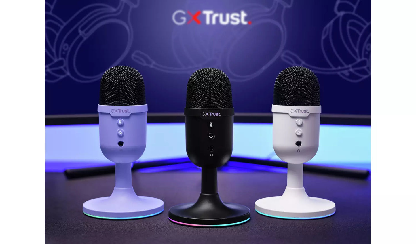 Trust GXT234 Yunix USB Gaming Microphone - White