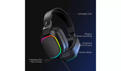 Gioteck TX5+ PS5, PS4, Xbox, Switch, PC Gaming Headset Black