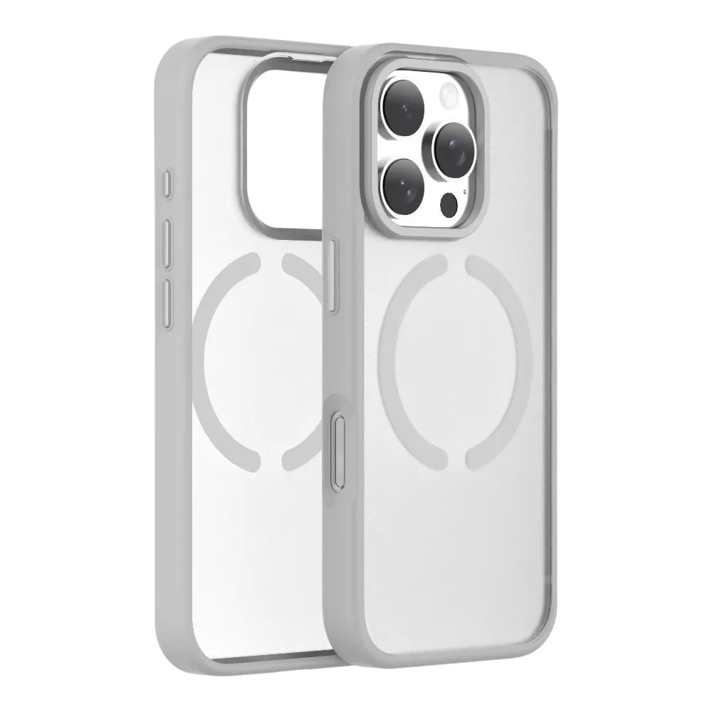 iPhone 16 Pro Max Clear Case with Magnetic Circle