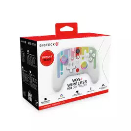 Gioteck WX5+ Switch 2,Switch,PC Wireless Controller Crayons - White