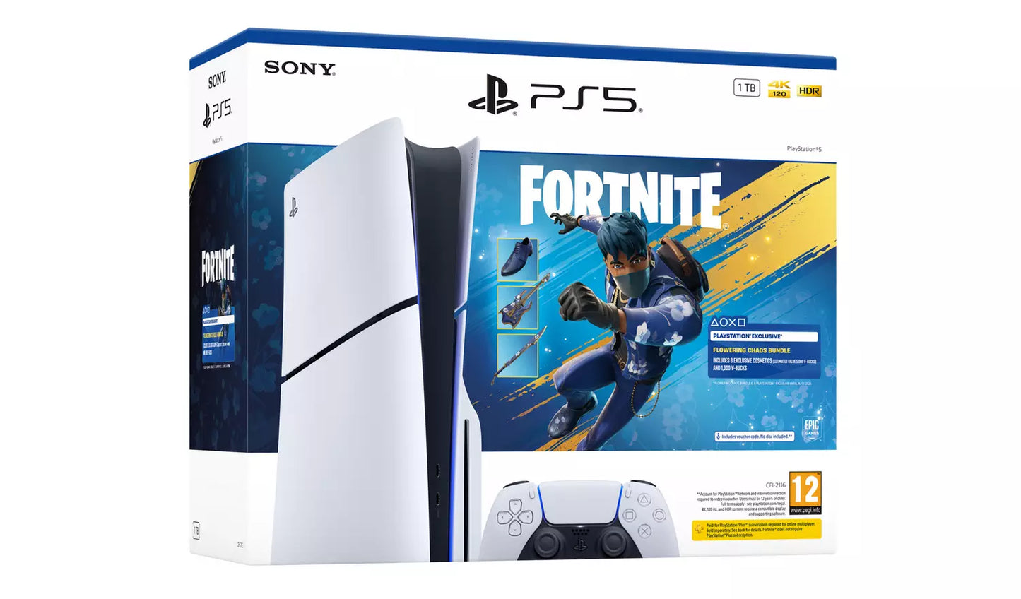 PlayStation 5 Disc Console - Fortnite Flowering Chaos Bundle