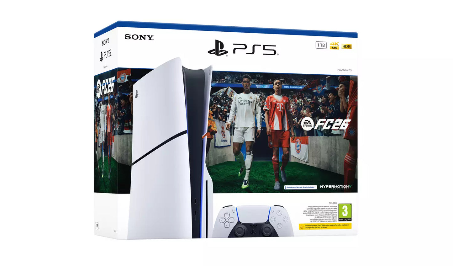 PlayStation 5 Disc Console & EA Sports FC26 Bundle