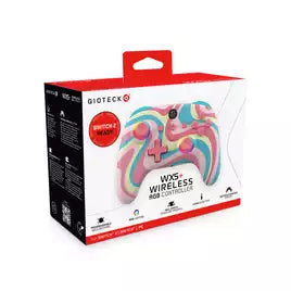 Gioteck WX5+ Switch 2,Switch,PC Wireless Controller - Swirl