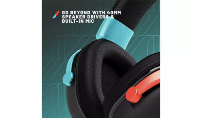 STEALTH Radar Wired Multiformat Headset - Red & Blue