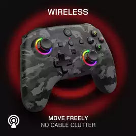 Gioteck WX5+ Switch 2, Switch, PC Wireless Controller - Camouflage