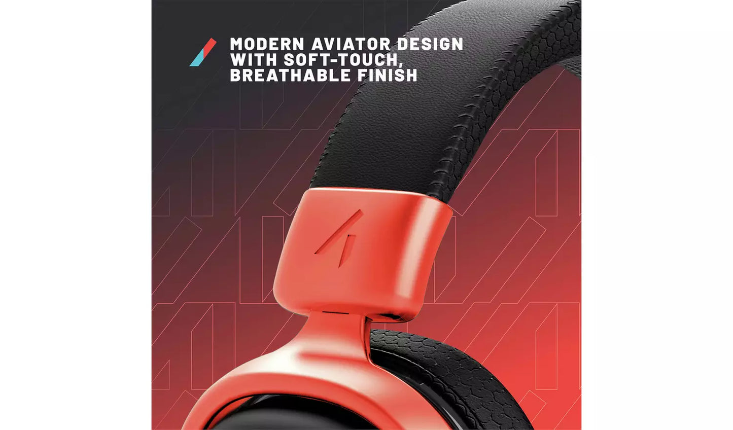 STEALTH Radar Wired Multiformat Headset - Red & Blue