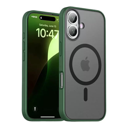 iPhone 16 Metal Camera Circle Clear Case