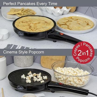 Quest 2-in-1 Popcorn & French Crêpe Pancake Maker