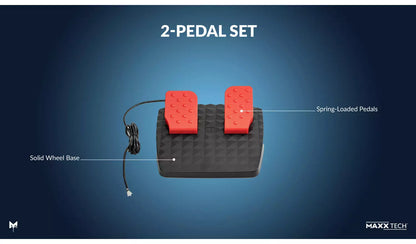 Maxx Tech Arcade Racing Wheel Kit For Switch 2, PS, Xbox, PC