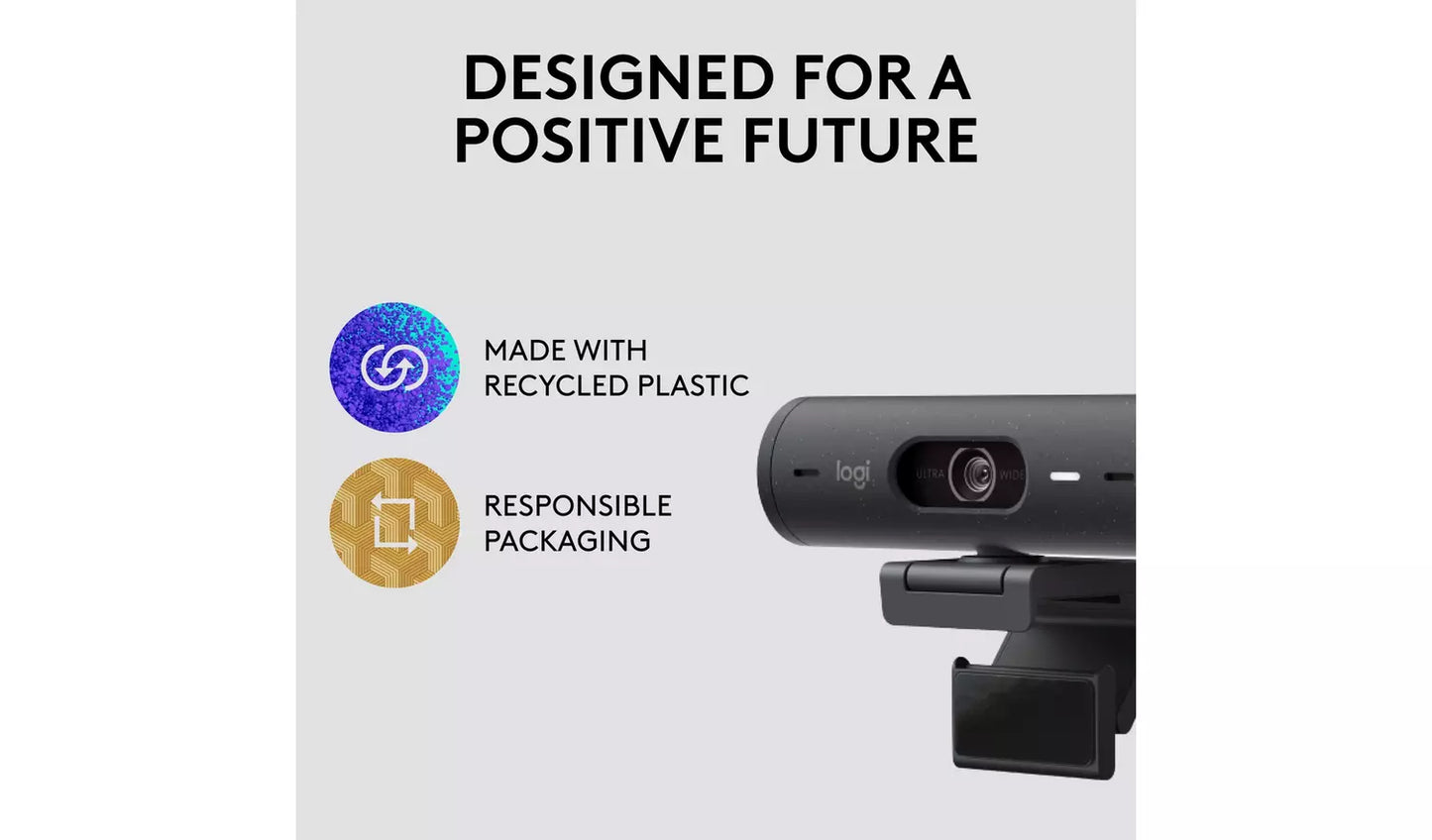 Logitech Brio 500 HD 1080p Webcam - Graphite