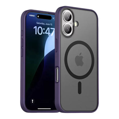 iPhone 16 Metal Camera Circle Clear Case