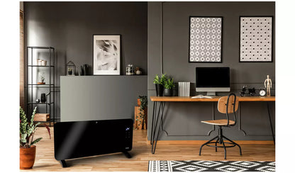 Princess 2kW Smart Glass Panel Heater - Black