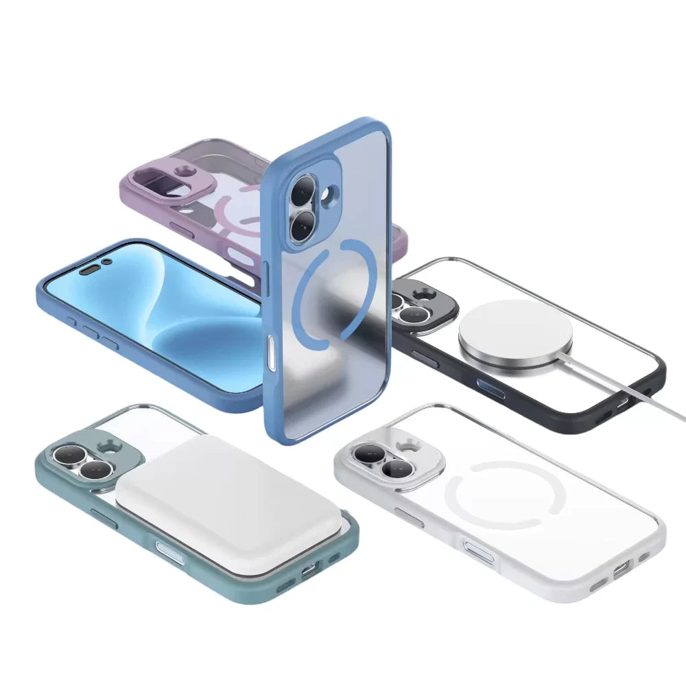 iPhone 16 Clear Case with Magnetic Circle