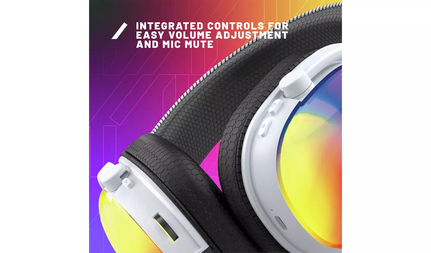 STEALTH Radar Glow RGB Wired Headset - White