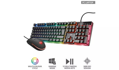 Trust GXT 838 AZOR Wired Gaming Mouse and Keyboard