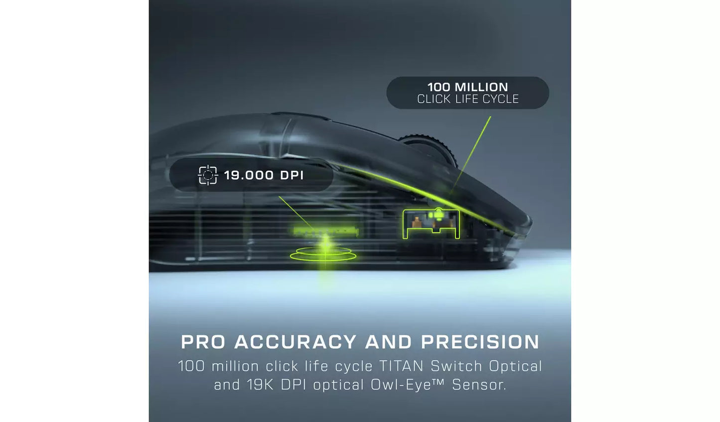 Turtle Beach Kone XP Air Wireless Gaming Mouse - Black