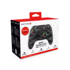 Gioteck WX5+ Switch 2, Switch, PC Wireless Controller - Camouflage
