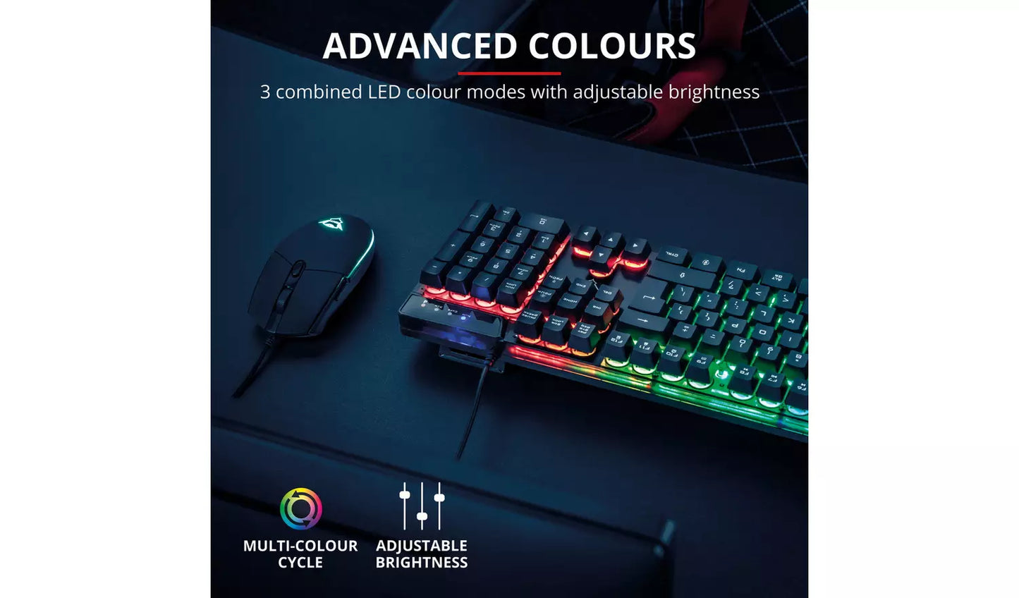 Trust GXT 838 AZOR Wired Gaming Mouse and Keyboard