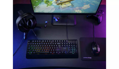 Trust Quadrox Keyboard, Mouse, Headset & Mat Gaming Bundle