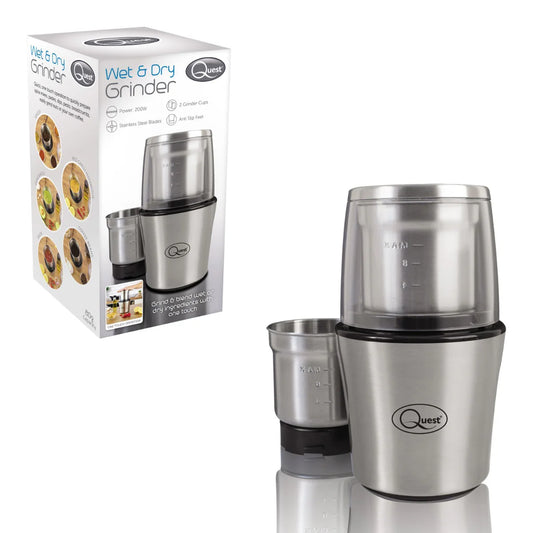 Quest Compact 200W Stainless Steel Electric Grinder