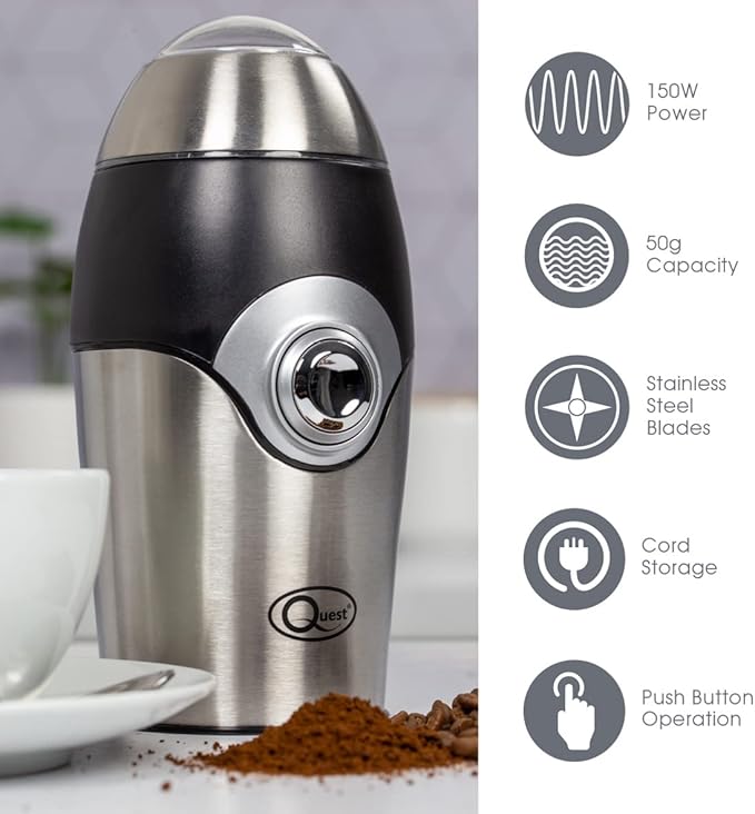 Quest Compact Stainless Steel Grinder