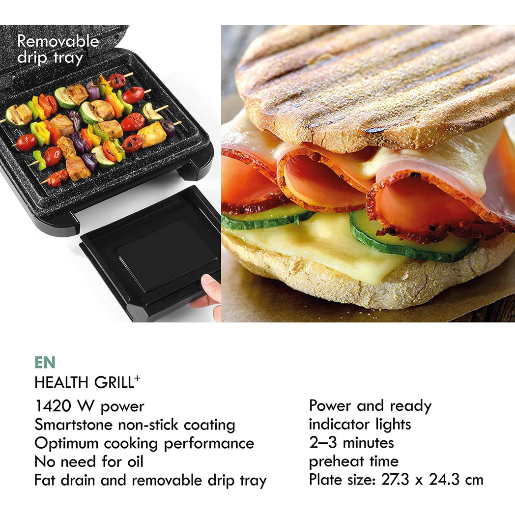 Progress Smartstone Non-Stick Health Grill+ and Panini Press