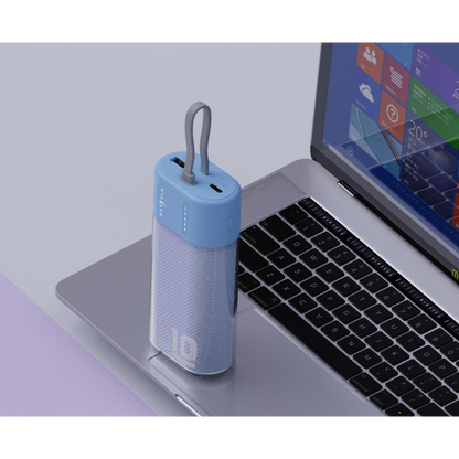 WYEFLUX 10000 mAh Mini Portable Power Bank - Blue