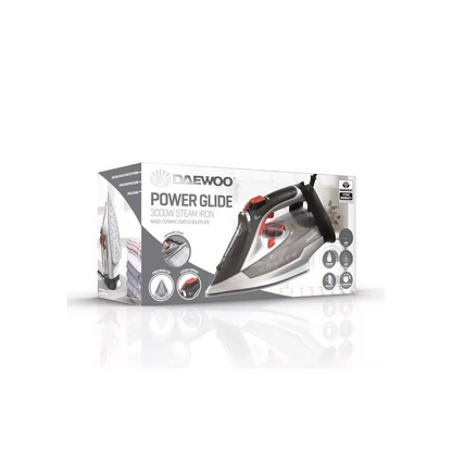 Daewoo 2600W Steam Iron With Ceramic Soleplate