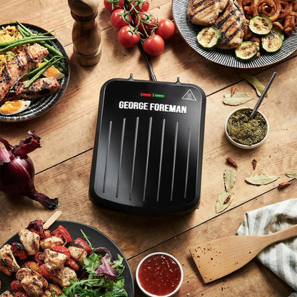 George Foreman 760W Small Electric Fit Grill Black