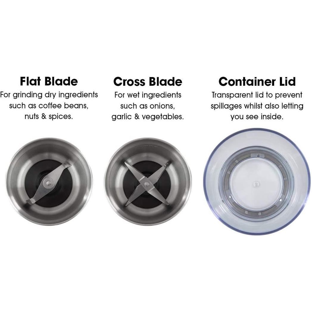 Quest Compact Stainless Steel Electric Grinder 34170