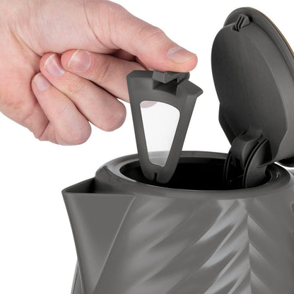 Russell Hobbs Groove Grey Cordless 1.7L 3000W Kettle