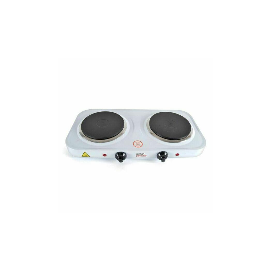 Kitchen Perfected Double Hot Plate E4202WH- White