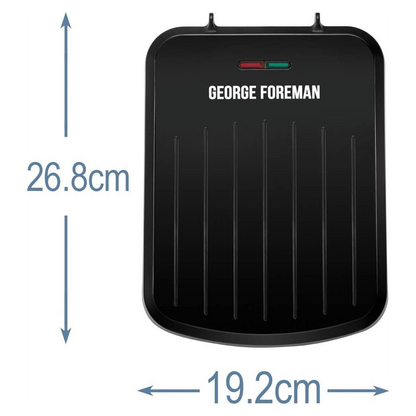 George Foreman 760W Small Electric Fit Grill Black