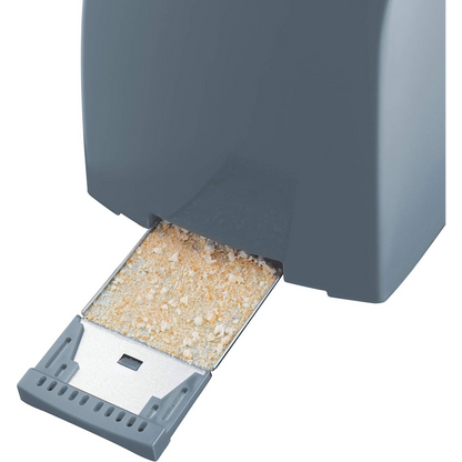 Russell Hobbs Textures 2-Slice Toaster 850W Grey 21644