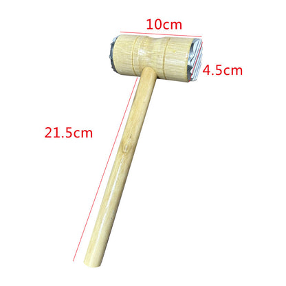Wooden Meat Tenderizer Mallet Teeth Steak Pointed Round Hammer